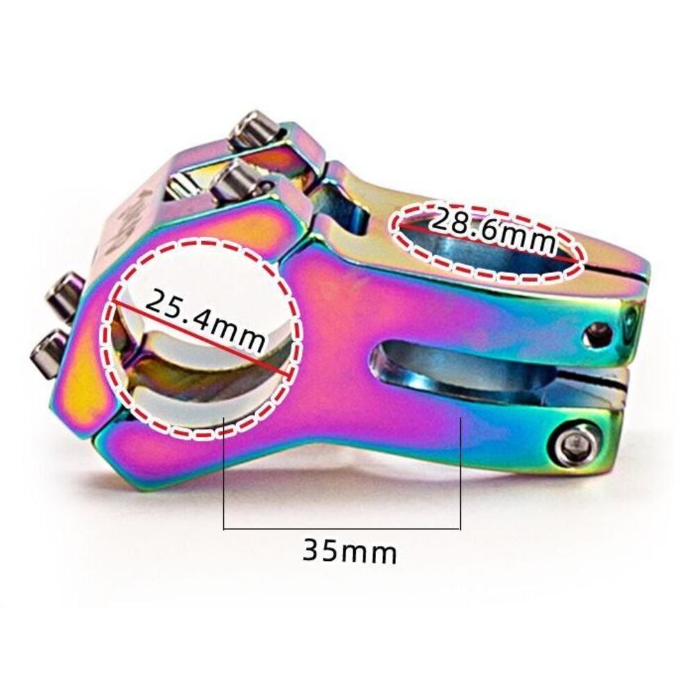 Mountain Bike Ultra-light Hollow Downhill Stem 31.8mm Aluminum Alloy Colorful Modified Bicycle Accessories_desvips.com