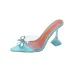2024 Trendy Rhinestones Bowknot Women's Sandals - Red Hot PVC Summer Jelly Quality High Heels_desvips.com