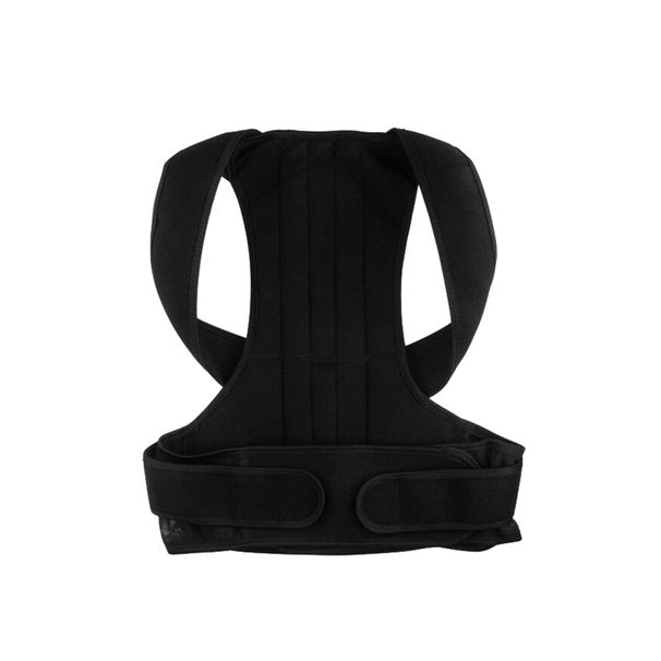 Greenhome Adjustable Unisex Back Posture Corrector Lumbar Support Brace Belt Strap Corset_desvips.com