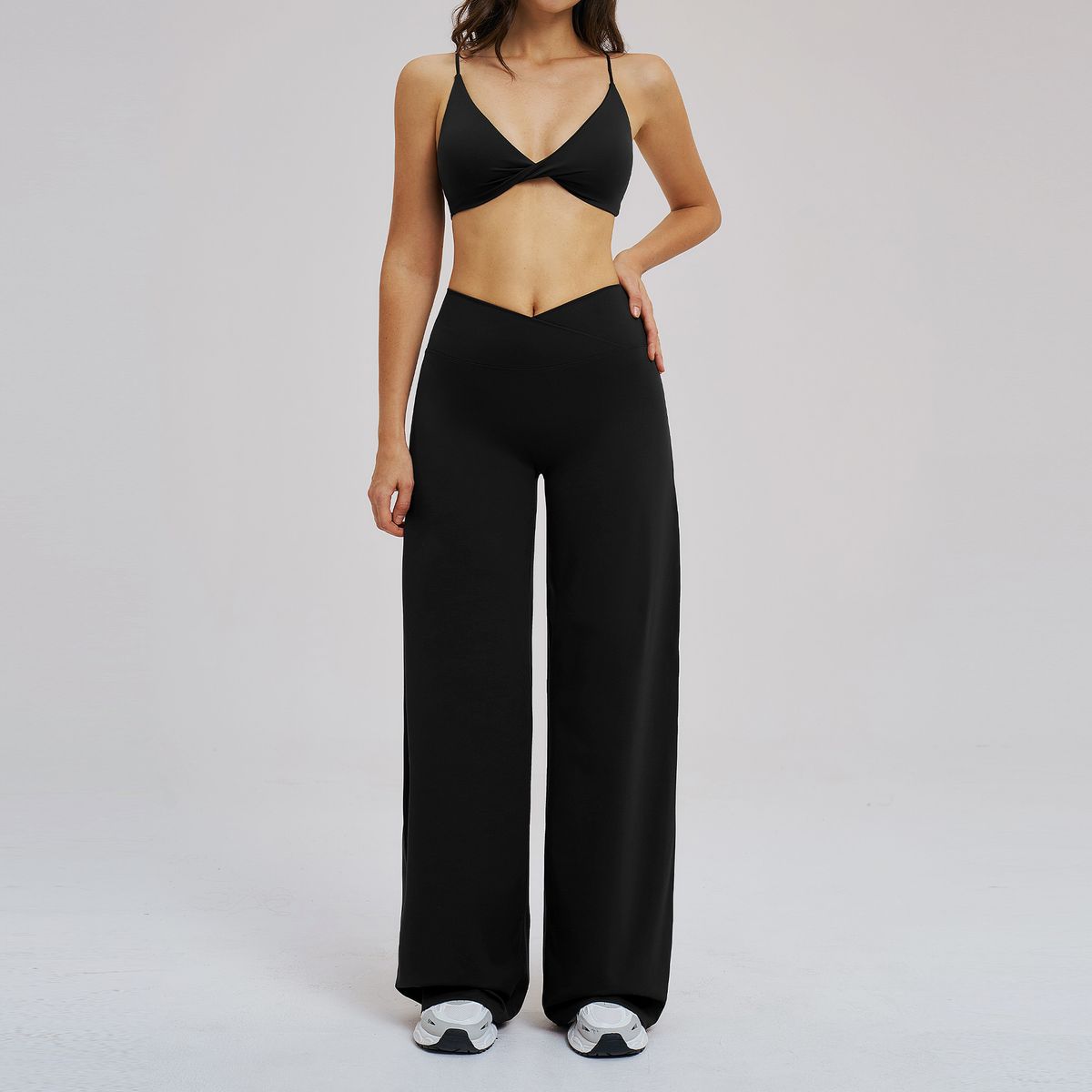 2PCS Suit Women' Trackuit Yoga Set Gym Wear Sexy Sport Bra Flared Legging Set Fitne Outfit Female Workout_desvips.com