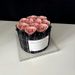 Eternal Small Fragrant Artificial Flower Bouquet In A Hug Bucket With Acrylic Cover Gift Box For Birthday, Girlfriend,_desvips.com