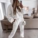 Women's Clothing popular autumn and winter women's sports and leisure hooded sweatshirt set two piece set_desvips.com