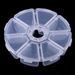 HENGJIA 8 Compartments Mini Portable Round Fishing Tackle Boxes Fishing Lure Baits_desvips.com