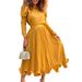 Women's Clothing women's autumn puff sleeve top pleated skirt two piece suit_desvips.com