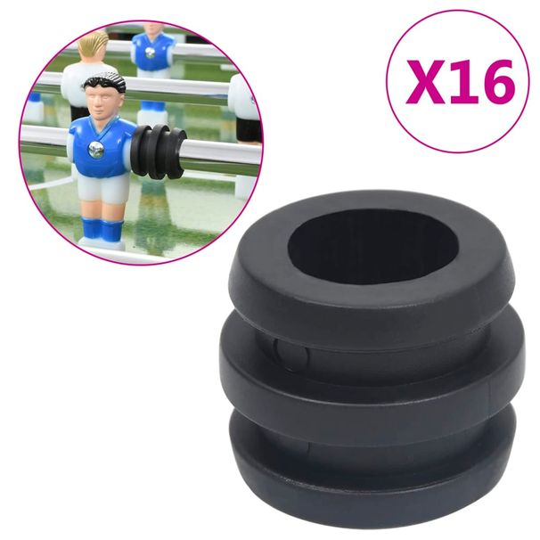 Table Football Rod Stoppers, 16 Pcs., For 15.9/16 Mm Rods_desvips.com