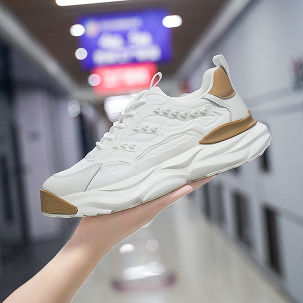 Extra Large Summer 2023 New Breathable Mesh Lightweight Running Sports Trendy White Board Shoes INS_desvips.com