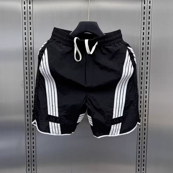 American Style Men's Summer Basketball Shorts Five-Point Mid-Shorts Youth Breathable Trendy Loose Casual Beach Sports_desvips.com