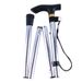 Walking Stick Telescopic Baton Hiking Trekking Poles Aluminum Alloy Metal Folding Cane Crutches Pole For Elderly People_desvips.com
