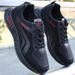 Men's Breathable Waterproof Comfortable Casual Spring Autumn Fashionable Soft Bottom Sports Shoes Synthetic Leather_desvips.com