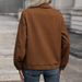 Women's Clothing lapel cardigan autumn new retro Maillard jacket coat_desvips.com