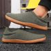 Minimalist Grey Sports Shoes With Slip In Soles - Men Women Elastic Thick Sole Comfortable Shoe Suitable For Daily_desvips.com