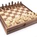 Walnut Checkers Set Drawer Style High-end Solid Wood Chess Box / WOODEN CHE_desvips.com