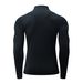 Stand Collar Open Chest Zipper Long Sleeve Tights Fitness Clothes Men's Autumn And Winter Running Fitness Quick Drying Clothes Bottoming Sports Tops_desvips.com