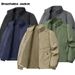 Autumn Breathable New Men's Jackets Outdoor Sports Loose Korean Casual Coat Man Stand Up Collar Classic Solid Color_desvips.com