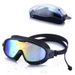 Large Frame Wholesale Electroplated Glasses Non-Prescription Myopia Waterproof Anti-Fog Adult Swimming Goggles_desvips.com
