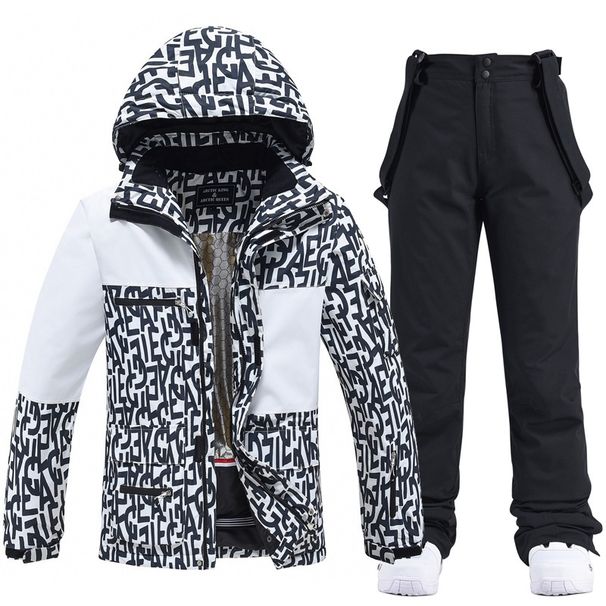 001 2024 For Men Women, Snowboard Skiing Jacket And Pants, Warm Ski Suit Set, New Cross-Border Style_desvips.com