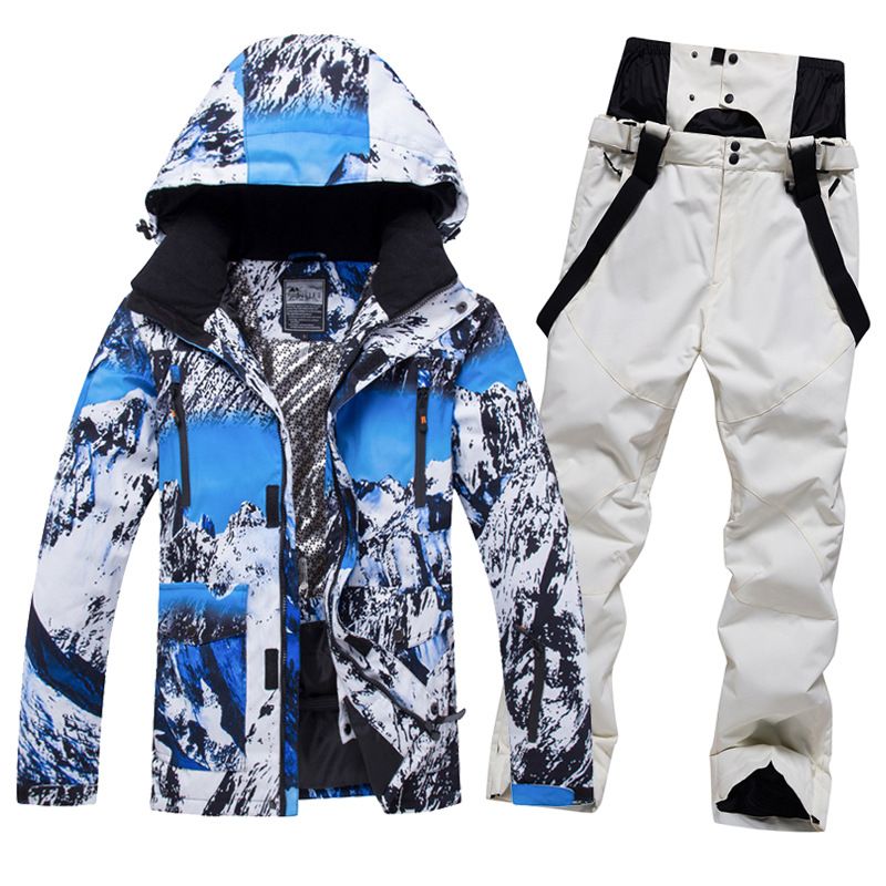 Ski Suits For Men, Windproof, Waterproof, Warm Breathable, One Piece Delivery, Single Double Board Skiing Clothes And_desvips.com