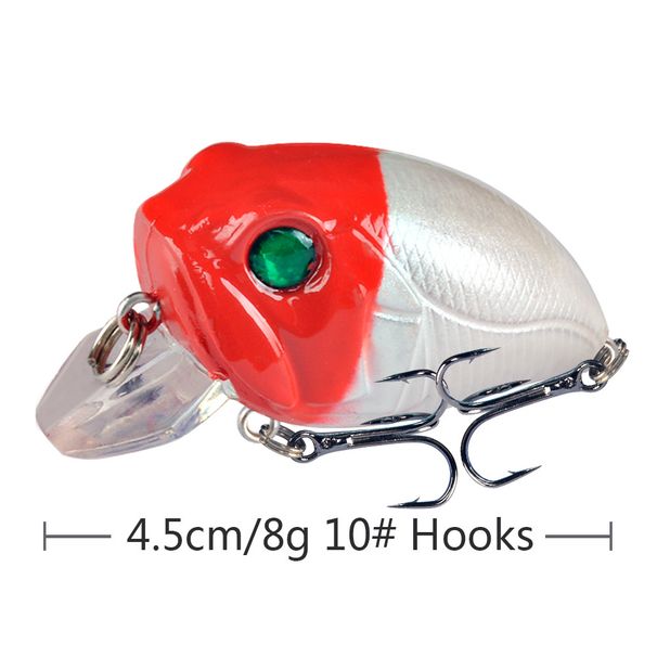 1Pcs 4.5cm 8.1g Floating Crankbait Fishing Lure Isca Artificial Hard Bait Bass Pike Wobblers Swimbait Carp Fishing Tackle_desvips.com