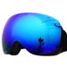 New Ski Goggles Double Layer Anti-Fog Large Spherical REVO Coating UV400 Clip-On Prescription Glasses/HX12 No Holes_desvips.com