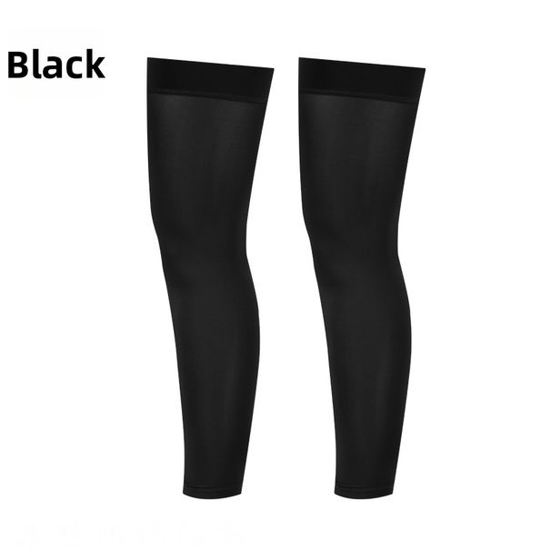 Ice Silk Leg Warmers For Cycling Summer UV Protection Quick Drying Elastic Non-Slip Sports Knee Pads For Outdoor Fishing Sun Protection_desvips.com
