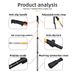 Factory Cross-Border Trekking Pole CLEYE Telescopic Aluminum Alloy Walking Outdoor Hiking Stick_desvips.com
