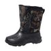 Men's Winter Snow Boots With Steel Studs - Waterproof Slip-Resistant Insulated Fishing Shoes For Outdoor Hiking & Hunting_desvips.com