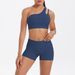 New Cross-Border European American Double-Sided Nylon Brushed Single Shoulder Yoga Outfit Women, Suitable For Sports,_desvips.com