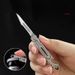 Foldable Durable Mini Stainless Steel Opening Bottle Caps, Utility Unpacking Packages, Two-in-one Pocket Knife For Easy_desvips.com