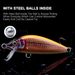 TREHOOK 3pcs 5cm 5g Sinking Minnow Lure Set Jerkbait Wobblers For Pike Bass Trout Fishing Tackle_desvips.com