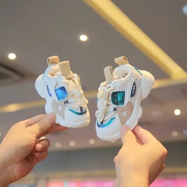 Sports autumn girls and boys mesh breathable outdoor casual running childrens sports shoes 240627_desvips.com