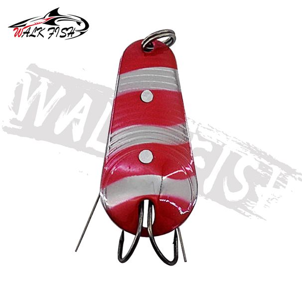 WALK FISH 1Pcs 14g 50mm Spinning Fishing Bait Fishing Metal Spoon Lure Fishing Wobblers Spinner Bait Artificial Hard Bait Trout_desvips.com