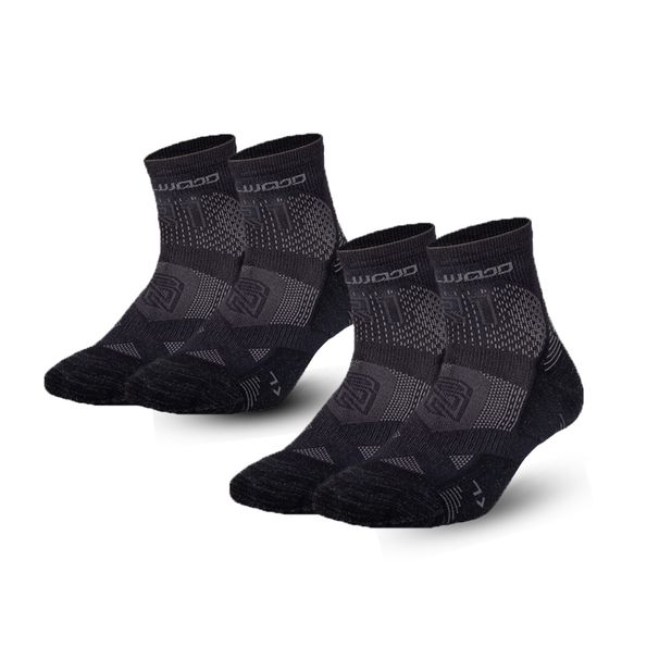 ZEALWOOD Athletic Running Socks Men's Women's Merino Wool Anti-blister Sockss Cushion Hiking Cycling Trekking Tennis 2_desvips.com
