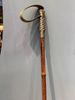 Mens Outdoor Hiking Cane Anti-slip Wear-resistant Bamboo Walking Stick Mountain Climbing Staff Rubber Tipped Non Shock Absorbing_desvips.com
