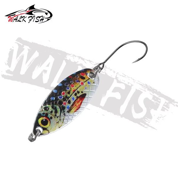 WALK FISH 1Pcs 2g/3g 22mm/35mm Metal Spinner Lure Sequined Stream White Strip Melon Seeds Spinning Pesca Artificial Bait_desvips.com