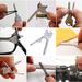 1PC 6-in-1 Stainless Steel EDC Multi Utili-Key - Keychain Pocket Cutter Knife Screwdriver Unboxing Tool_desvips.com