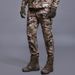 001 ESDY Fleece-Lined Soft Shell Hiking Men's Outdoor Fleece Camouflage Mountaineering Ski Pants_desvips.com