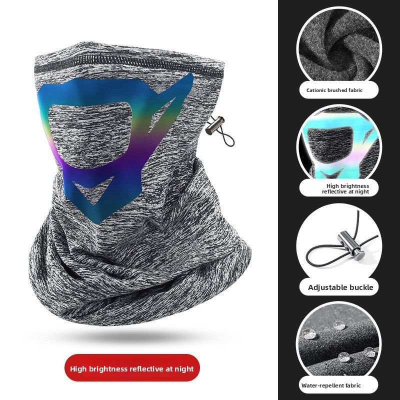 Winter Cycling Mask Cationic Warm Neck Scarf Skiing Coldproof Water-Repellent Ear Protection Reflective Headscarf DTJ22_desvips.com