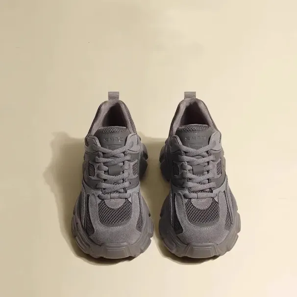 Dad's For Women 2024 New Spring And Summer Thin Style Breathable Mesh Thick Sole Height Increasing Shoes Sports_desvips.com