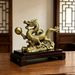 Brass Ornament, Five-clawed Dragon Soaring Through The Seas, Opening Ceremony Craft, Office Green Han Dragon, Home_desvips.com