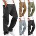 Summer New Men's Cargo Pants Drawstring Multi Pocket Casual Pants_desvips.com