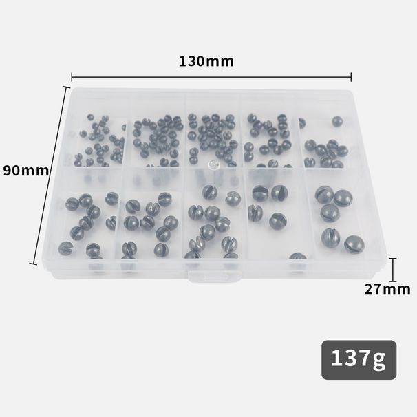 Shark Scavenger|160 Pieces Of Round-open Raft Sinkers For Rock Fishing, Lead Line Set With Weights, Fishing Gear_desvips.com