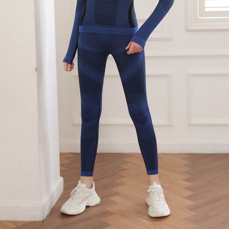 Autumn Winter Cycling Skiing Quick-Dry Slim Fit High Elastic Breathable Warm Fitness Outerwear Sports Set For Women_desvips.com