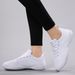 2535 Youth Teen Girls Cheerleading Shoes Breathable Mesh Aerobics Sneakers Lightweight Non‑slip Women's Casual Athletic_desvips.com