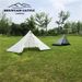 Single Person Ultralight Rodless Pyramid Tent Waterproof 4 Season Camping Hiking Travel Tent Outdoor Awnings Sun Shlelte_desvips.com