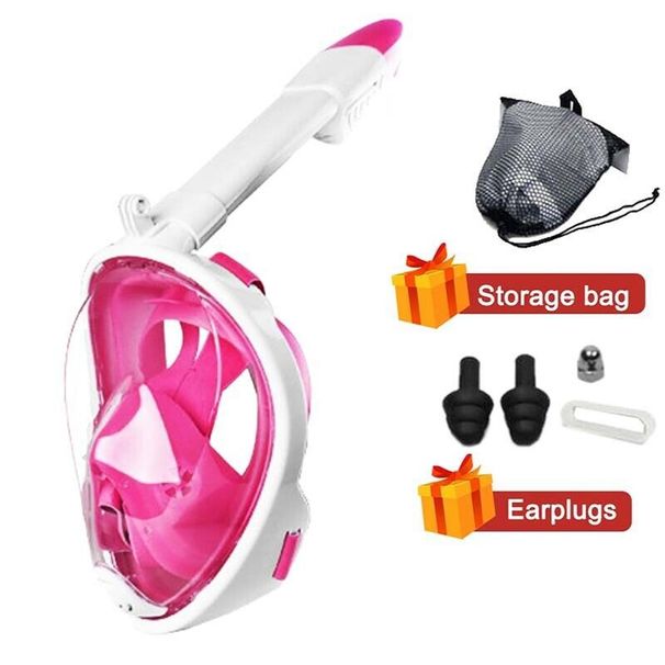 Adult And Child Diving Mask Full Face Snorkeling Mask Dry Snorkeling Goggles Swim Snorkeling Anti-fog Mask_desvips.com