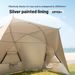 Sonuto Outdoor 4-7 People Camping Park Beach Tent Vinyl Sunscreen Folding Portable Canopy Rainproof And Sunscreen Shelter_desvips.com