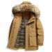 Men's Thick Down Jacket With Detachable Raccoon Fur Hood - 90% White Duck Down, Windproof & Warm Coat For Business Casual Wear_desvips.com