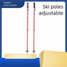 ✅Double Board Snowball Fight Adjustable Multifunctional Aluminum Alloy Walking Stick Adult Children Universal Equipment_desvips.com