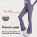 Juyitang Women's Hip-Lifting High-Waist Slimming Fitness Sports Flared Yoga Bell-Bottom Pants_desvips.com
