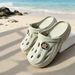 Men's Summer New Model Clogs, Non-slip Beach Sandals Outdoor Wear, Odor-resistant, Thick-soled, Versatile For Home Use,_desvips.com